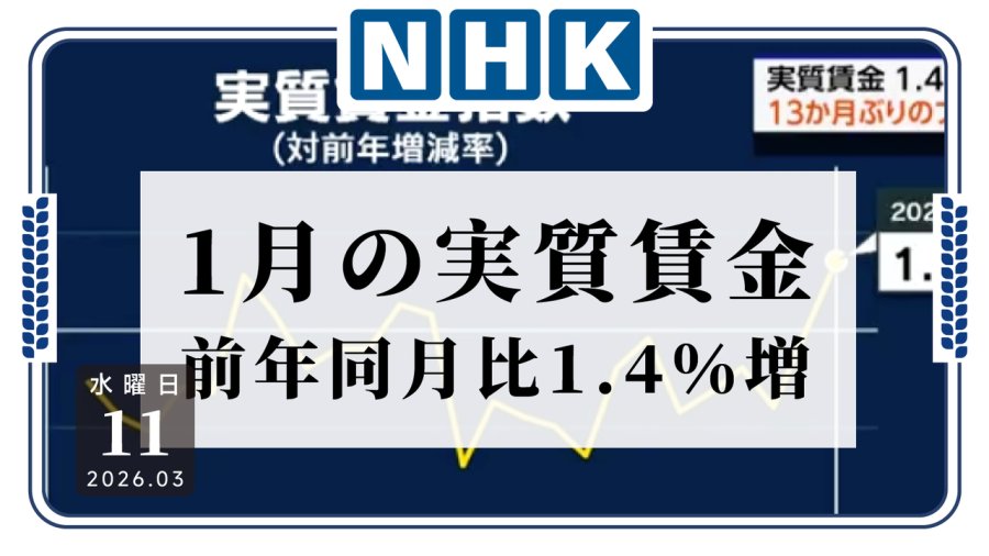 日语阅读 - 终于跑赢物价了？日本实际工资13个月来首次转正 - MOJi辞書