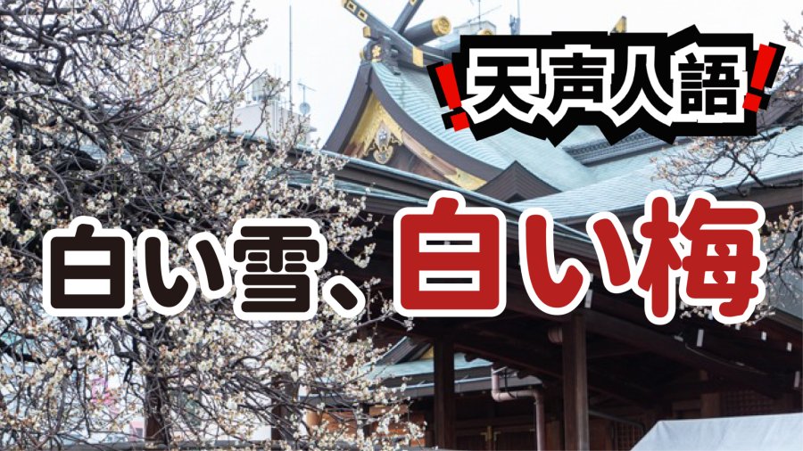 日语阅读 - 雪覆白梅 | 在汤岛天神，与江户旧影重逢 - MOJi辞書