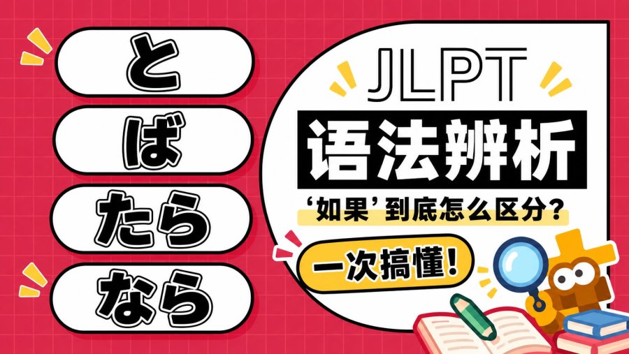 「一遇到“如果”就纠结？「と・たら・ば・なら」这样区分」-MOJi辞書