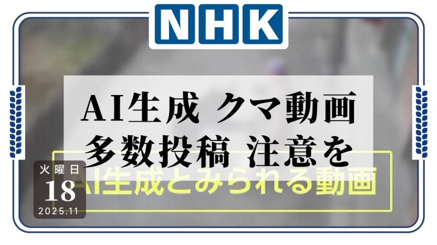 日语阅读 - 利用人们的不安吸引流量？熊类相关虚假视频泛滥 - MOJi辞書